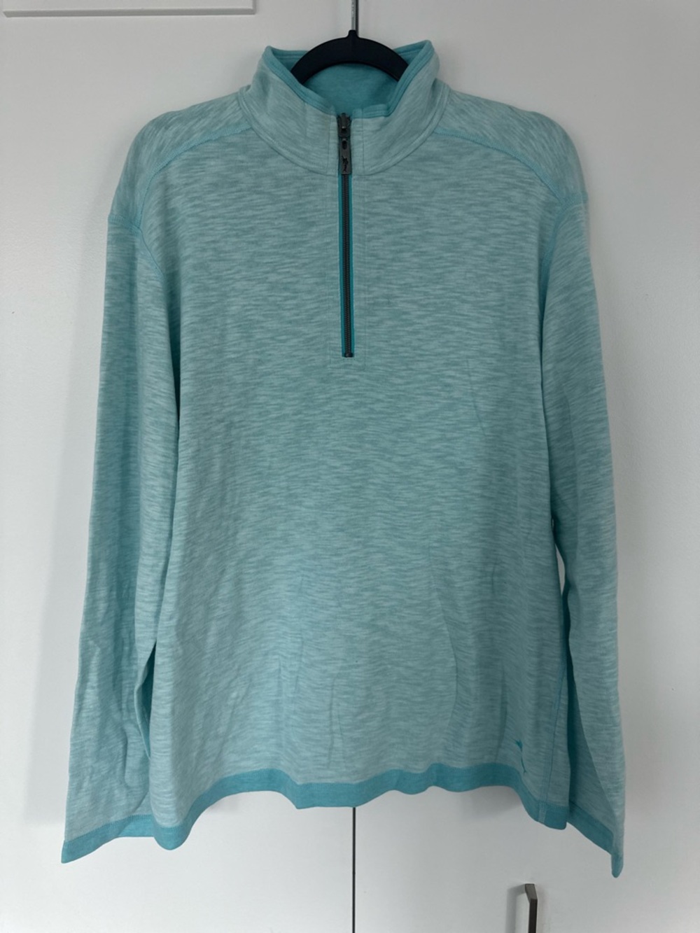 Light Aqua Tommy Bahama Half-Zip Pullover